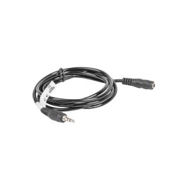 MINIJACK 3.5MM M/F 3 PIN CABLE 1.5M BLACK LANBERG