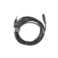 MINIJACK 3.5MM M/F 3 PIN CABLE 3M BLACK LANBERG