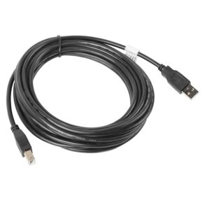 USB-A(M)->USB-B(M) 2.0 CABLE 5M BLACK LANBERG