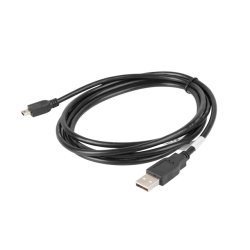 USB MINI(M)->USB-A(M) 2.0 CABLE 1.8M BLACK (CANON) LANBERG