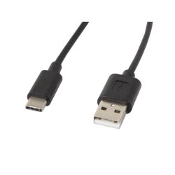 USB-C(M)->USB-A(M) 2.0 CABLE 1.8M BLACK LANBERG