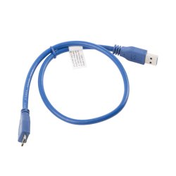 USB MICRO(M)->USB-A(M) 3.0 CABLE 0.5M BLUE LANBERG