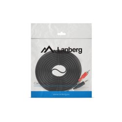 MINIJACK 3.5MM(M) 3 PIN->2X RCA (CHINCH)(M) CABLE 5M LANBERG