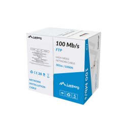 LAN CABLE FTP 305M SOLID CCA GREY LANBERG
