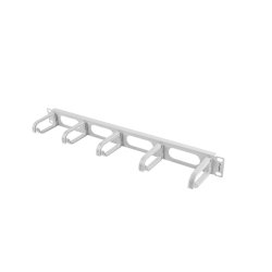 19" CABLE MANAGEMENT PANEL 5 RINGS - TYPE B 1U GREY LANBERG