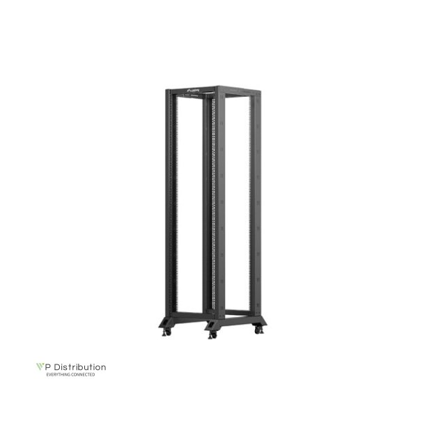 OPEN RACK 19" 42U 600X800 BLACK LANBERG V2