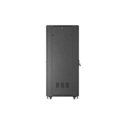 RACK CABINET 19" FREE-STANDING 37U/800X800 (FLAT PACK) WITH GLASS DOOR BLACK LANBERG