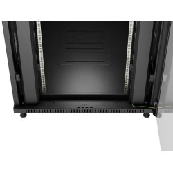 RACK CABINET 19" FREE-STANDING 37U/800X800 (FLAT PACK) WITH GLASS DOOR BLACK LANBERG