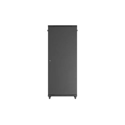 RACK CABINET 19" FREE-STANDING 42U/800X800 (FLAT PACK) WITH GLASS DOOR BLACK LANBERG