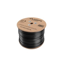 LAN CABLE CAT.5E FTP 305M SOLID OUTDOOR GEL-FILLED CU BLACK FLUKE PASSED LANBERG