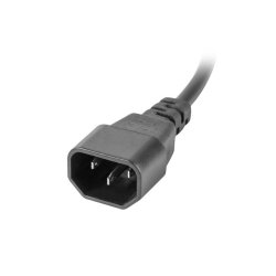 POWER DISTRIBUTION UNIT (PDU) 19" LANBERG 1U 10A 2M 10X IEC C13 OUTLETS BLACK C14