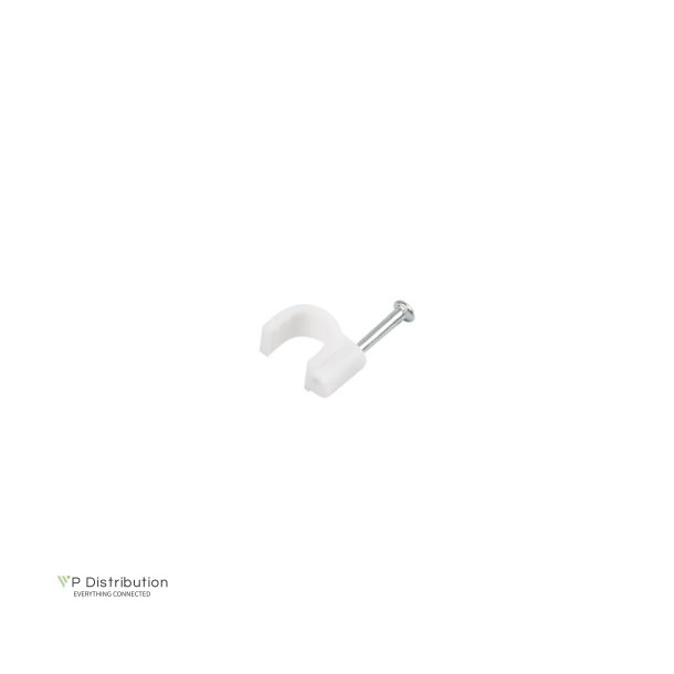 CABLE CLIPS 7MM 100PCS WHITE LANBERG