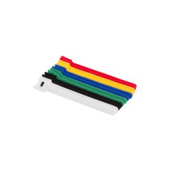 VELCRO CABLE TIES 12MMX15CM 12PIECES WHITE, BLACK, GREEN, BLUE, YELLOW, RED LANBERG