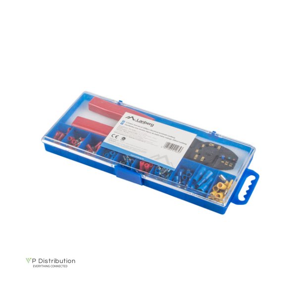 CABLE TERMINAL KIT 100PCS WITH CRIMPER TOOLBOX LANBERG
