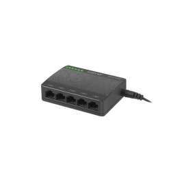 SWITCH LANBERG DSP1-0105 5X 100MB/S UNMANAGED FAST ETHERNET DESKTOP 5V
