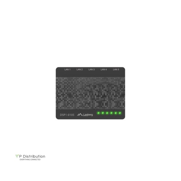 SWITCH LANBERG DSP1-0105 5X 100MB/S UNMANAGED FAST ETHERNET DESKTOP 5V