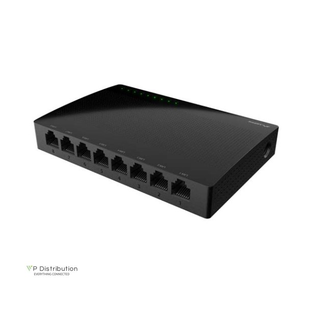 SWITCH LANBERG DSP1-1008 8X 1GB/S UNMANAGED GIGABIT ETHERNET DESKTOP 5V
