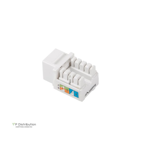 KEYSTONE MODULE RJ45->LSA CAT.5E UTP 90&Acirc;&deg; LANBERG TO THE MOUNTING BOX
