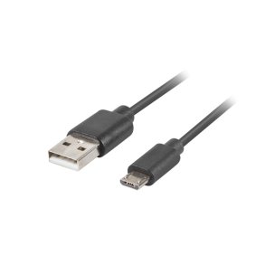 USB MICRO(M)->USB-A(M) 2.0 CABLE 3M BLACK QC 3.0 LANBERG