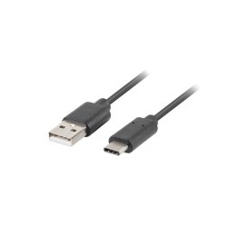 USB-C(M)->USB-A(M) 2.0 CABLE 3M BLACK QC 3.0 LANBERG