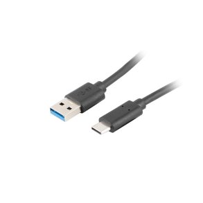 USB-C(M)->USB-A(M) 3.1 CABLE 1M BLACK LANBERG