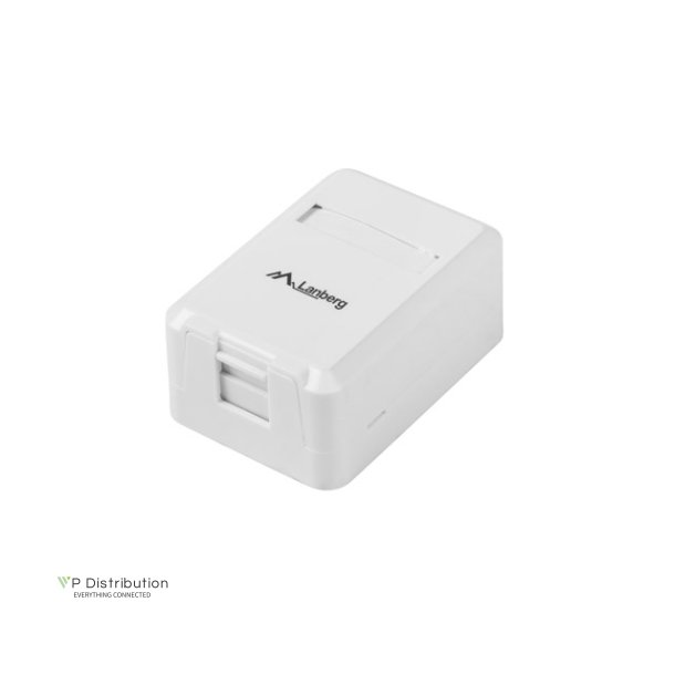 EMPTY SURFACE-MOUNT BOX FOR KEYSTONE 1-PORT LANBERG