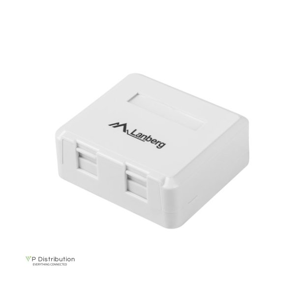 EMPTY SURFACE-MOUNT BOX FOR KEYSTONE 2-PORT LANBERG