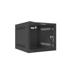 RACK CABINET 10" WALL-MOUNT 4U/280X310 (FLAT PACK) WITH GLASS DOOR BLACK LANBERG