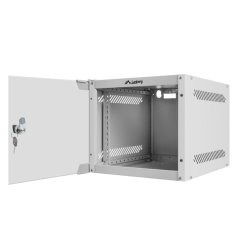 RACK CABINET 10" WALL-MOUNT 4U/280X310 (FLAT PACK) WITH GLASS DOOR GREY LANBERG