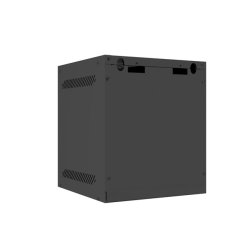 RACK CABINET 10" WALL-MOUNT 6U/280X310 (FLAT PACK) WITH GLASS DOOR BLACK LANBERG
