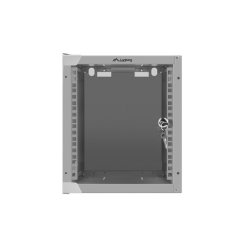 RACK CABINET 10" WALL-MOUNT 6U/280X310 (FLAT PACK) WITH GLASS DOOR GREY LANBERG
