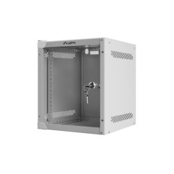 RACK CABINET 10" WALL-MOUNT 6U/280X310 (FLAT PACK) WITH GLASS DOOR GREY LANBERG