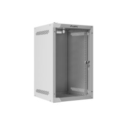 RACK CABINET 10" WALL-MOUNT 9U/280X310 (FLAT PACK) WITH GLASS DOOR GREY LANBERG