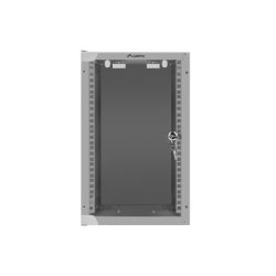 RACK CABINET 10" WALL-MOUNT 9U/280X310 (FLAT PACK) WITH GLASS DOOR GREY LANBERG