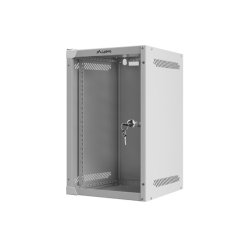 RACK CABINET 10" WALL-MOUNT 9U/280X310 (FLAT PACK) WITH GLASS DOOR GREY LANBERG