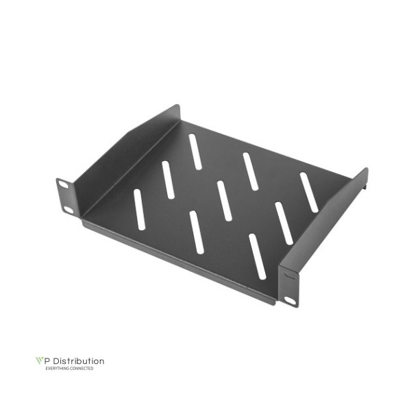 10" FIXED SHELF 1U/254X180MM MAX LOAD CAPACITY UP TO 20KG BLACK LANBERG