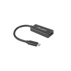 USB-C(M) 3.1->DISPLAYPORT(F) ADAPTER CABLE 15CM BLACK LANBERG