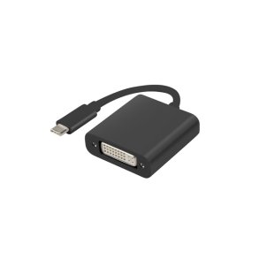 USB-C(M) 3.1->DVI-I(F)(24+5) ADAPTER CABLE 15CM DUAL LINK (DISPLAYPORT ALT MODE) BLACK LANBERG