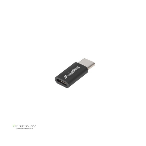 USB-C(M) 2.0->USB MICRO(F) ADAPTER BLACK LANBERG