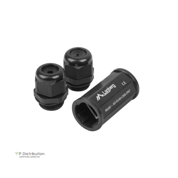 RJ45 INLINE COUPLER CAT.6 FTP WATERPROOF IP67 LANBERG