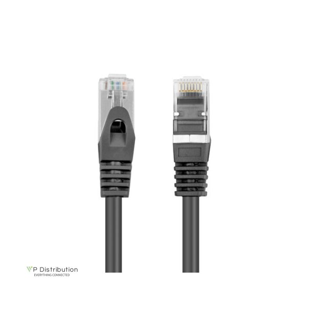 PATCHCORD CAT.6 FTP 0.5M BLACK FLUKE PASSED LANBERG