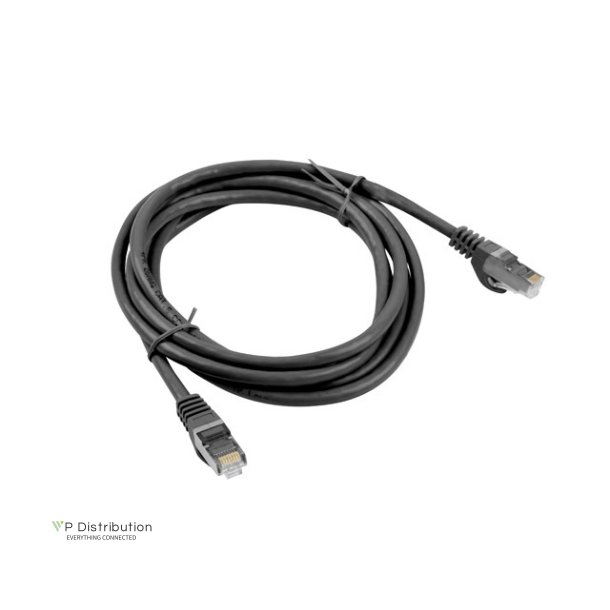 PATCHCORD CAT.6 FTP 2M BLACK FLUKE PASSED LANBERG
