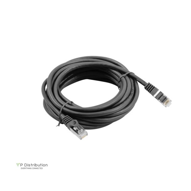PATCHCORD CAT.6 FTP 5M BLACK FLUKE PASSED LANBERG