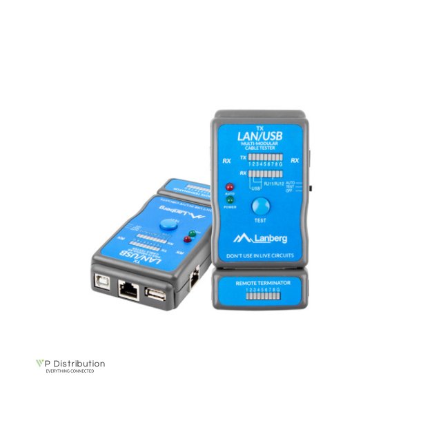 NETWORK LAN TESTER RJ45, RJ11, USB CABLE LANBERG