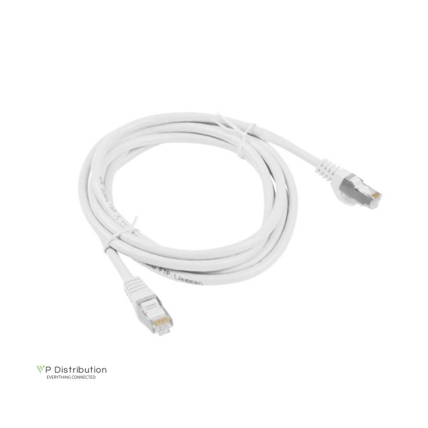 PATCHCORD CAT.6 FTP 1M WHITE FLUKE PASSED LANBERG
