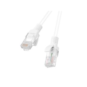 PATCHCORD CAT.6 UTP 1M WHITE FLUKE PASSED LANBERG