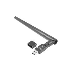 USB ADAPTER WIRELESS NETWORK CARD LANBERG NC-0300-WIE N300 1X INTERNAL + 1X EXTERNAL ANTENNA