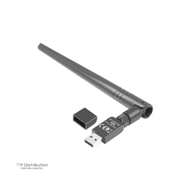 USB ADAPTER WIRELESS NETWORK CARD LANBERG NC-0300-WIE N300 1X INTERNAL + 1X EXTERNAL ANTENNA