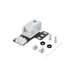 CLOSED-LOOP THERMOSTAT 10A FOR RACK CABINETS WITH 19" EAR AND TERMINAL BLOCK GRAY LANBERG