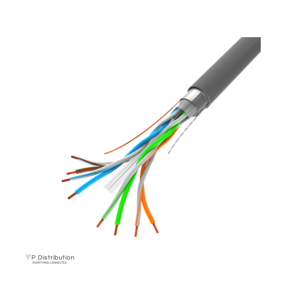 LAN CABLE CAT.6 FTP 305M SOLID CU GREY CPR + FLUKE PASSED LANBERG